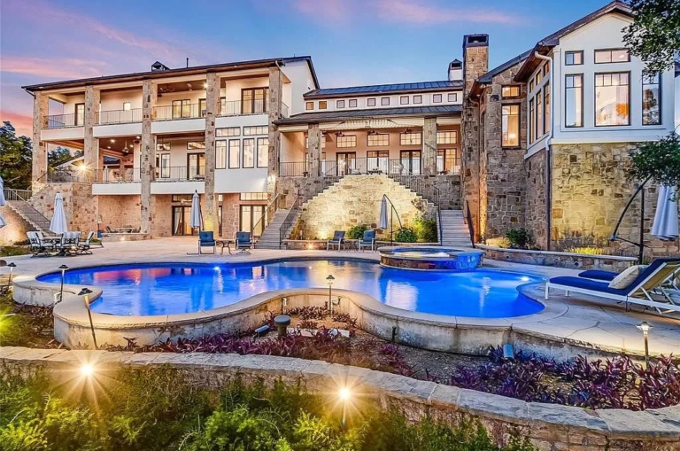 Enter the Realm of Luxury: Barton Creek Home in Austin with Private Golf Course and Cinema at $8.7M