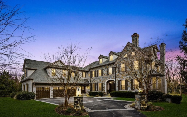 Craftsmanship and Refined Design Shine in this Three-Level Pennsylvania Residence Listed at $3,995,000