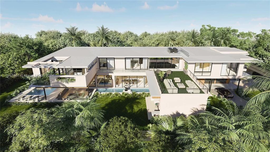 Discover The Grove on Park Oaks, a luxurious haven in Miami's sought-after Coconut Grove neighborhood. With over 14,000 square feet of living and entertainment space, this residence epitomizes modern elegance and comfort.