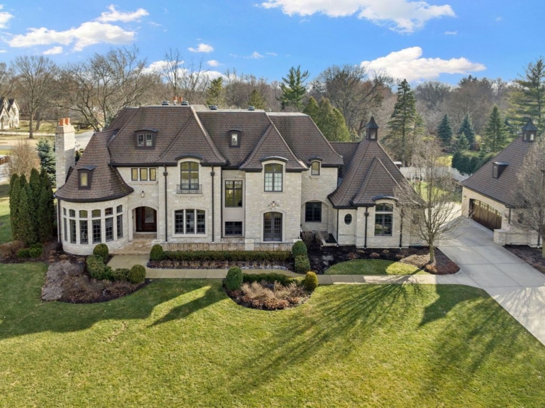 French Provincial Masterpiece: A Haven of Quality and Elegance in Illinois Offered at $3,595,000