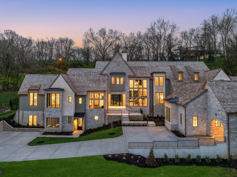 Luxurious Masterpiece: Custom Home by Landon Development in Tennessee Offered at $9,995,000