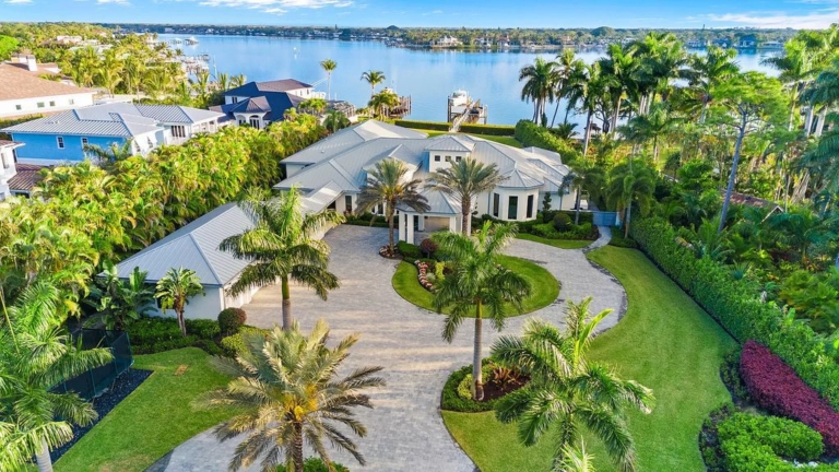 Ultimate Riverfront Oasis: 5-Bedroom Luxury Estate with Private Dock in Jupiter for $17.7 Million