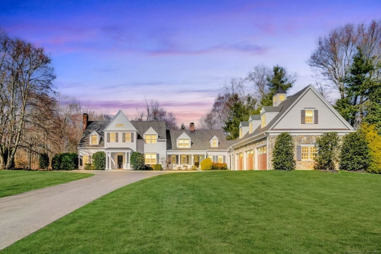 Captivating Charm: Classic New England Home Set Amidst Picturesque Connecticut Surroundings Asks for $3.75 Million