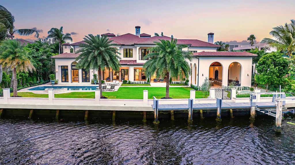 Originally crafted in 2003 by Dan Swanson of Addison Development, this newly remastered intracoastal estate seamlessly blends classic Spanish design with California chic.