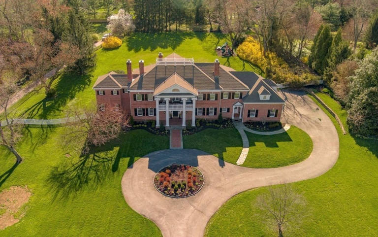 Step into Serenity: Luxurious Georgian-Style Estate in Pennsylvania Now Available for $4.1 Million