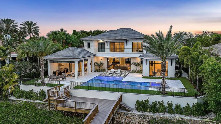 Unparalleled Luxury Living: Newly Completed $14.5 Million Waterfront Estate at 349 Eagle Dr, Jupiter