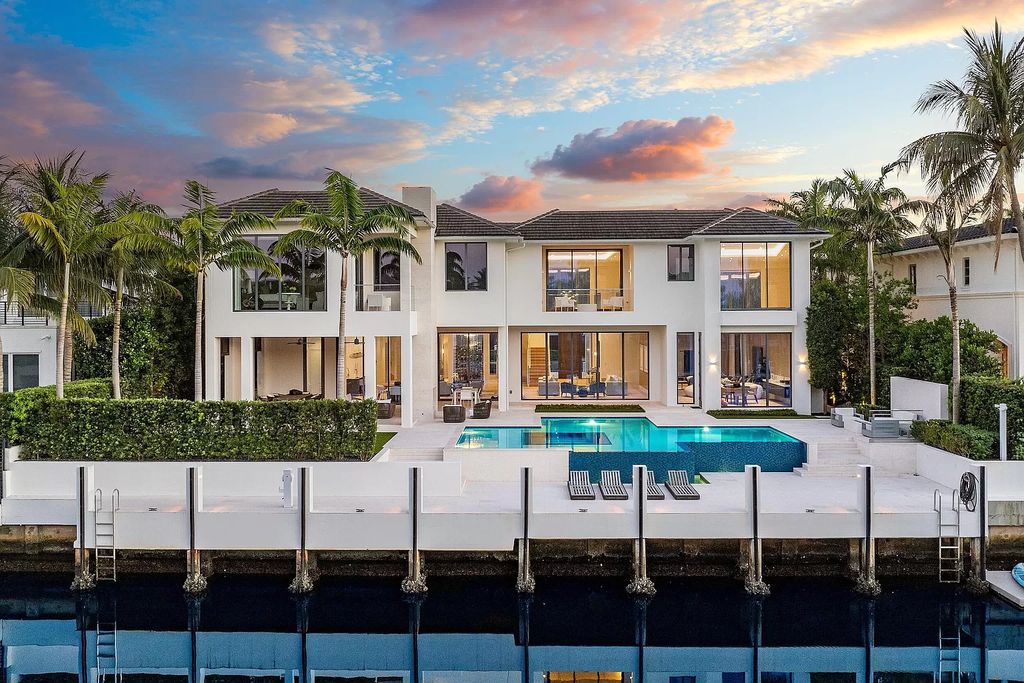 $20 Million Italian-Inspired Waterfront Estate in Boca Raton’s Royal Palm Yacht & Country Club