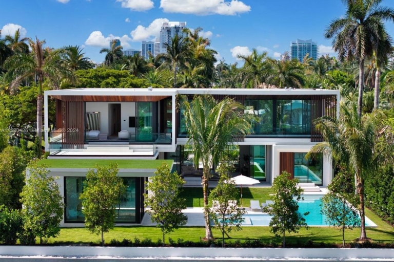Luxurious $40 Million Waterfront Modern Masterpiece in Miami Beach