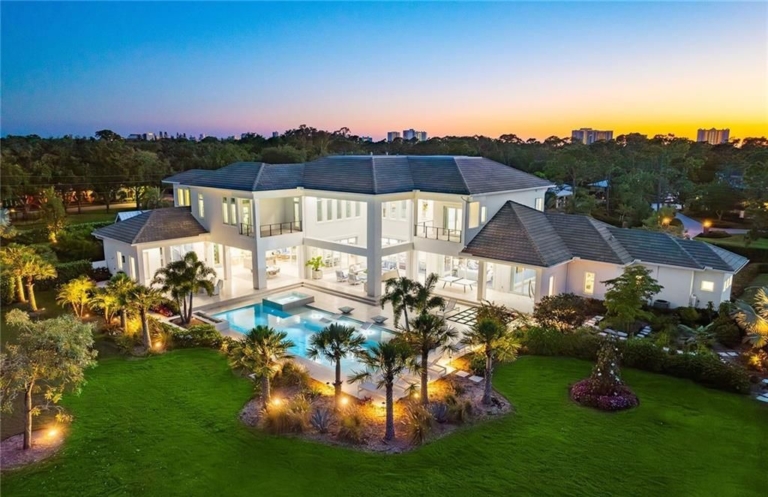Luxury Pine Ridge Residence with Resort-style Amenities at 188 West St, Naples for $13.5 Million