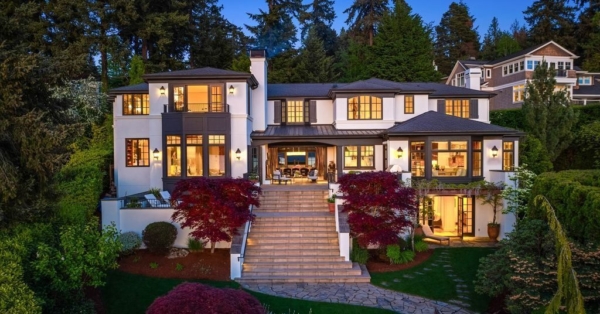 Santa Barbara Style and Sophistication on Mercer Island: Waterfront Estate Listed for $17.9 Million