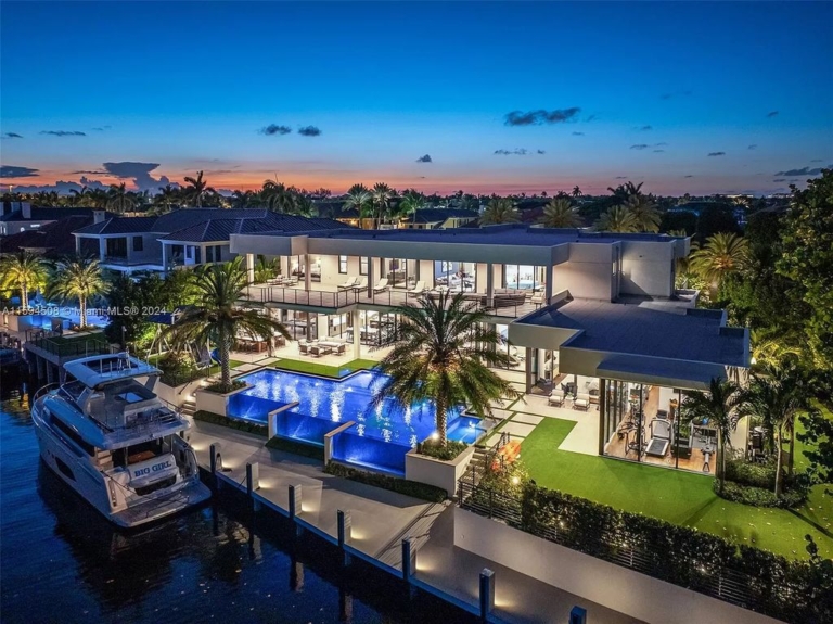 Stunning $27 Million Waterfront Estate with Exceptional Quality and Craftsmanship in Boca Raton