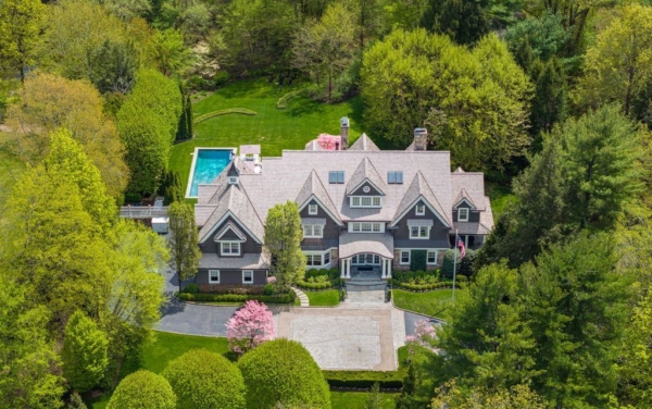 Timeless Sophistication: Enchanting Shingle and Stone-style Haven in Connecticut for $12.75 Million