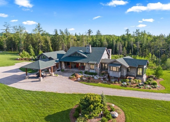 Adirondack-Inspired Estate in Michigan, Including 466 Acres of Diverse Landscapes, Listed for $17 Million