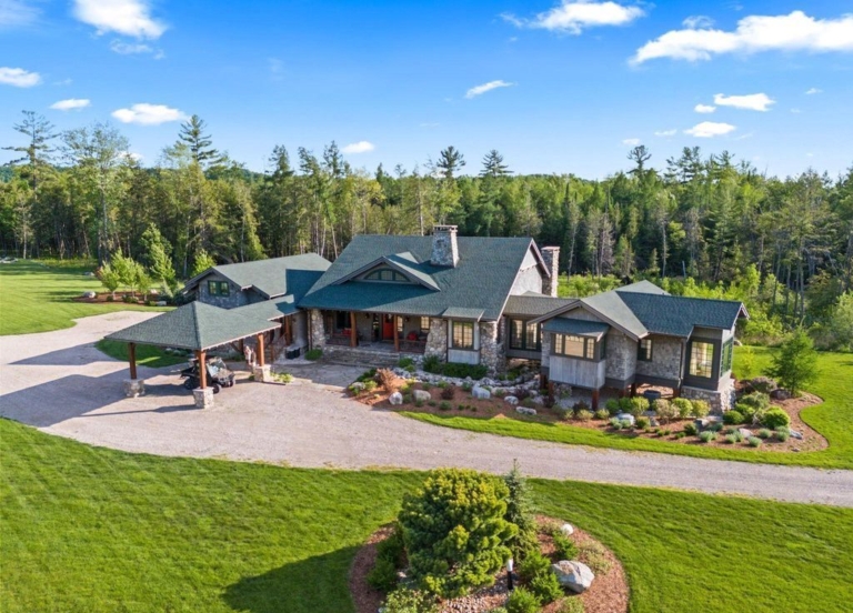 Adirondack-Inspired Estate in Michigan, Including 466 Acres of Diverse Landscapes, Listed for $17 Million