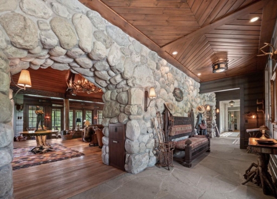 Adirondack-Inspired Estate in Michigan, Including 466 Acres of Diverse ...