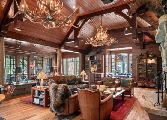 Adirondack-Inspired Estate in Michigan, Including 466 Acres of Diverse ...