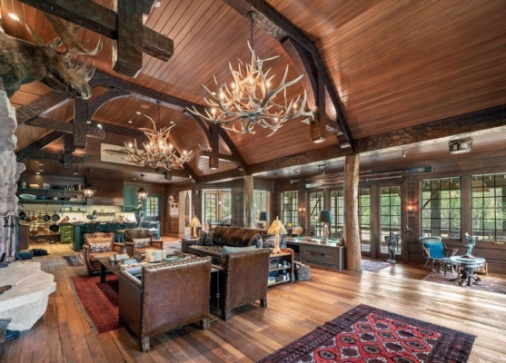 Adirondack-Inspired Estate in Michigan, Including 466 Acres of Diverse ...