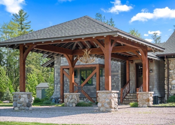 Adirondack-Inspired Estate in Michigan, Including 466 Acres of Diverse ...