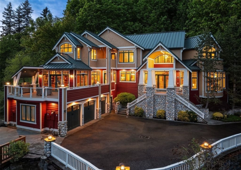 Architectural Gem Nestled in Nature: Craftsman Tradition Home in Washington Listed for $3.75 Million