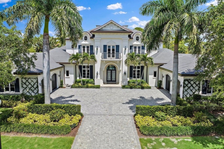 Exquisite Custom-Built Transitional Estate with Breathtaking Golf and Lake Views in Jupiter for $16 Million