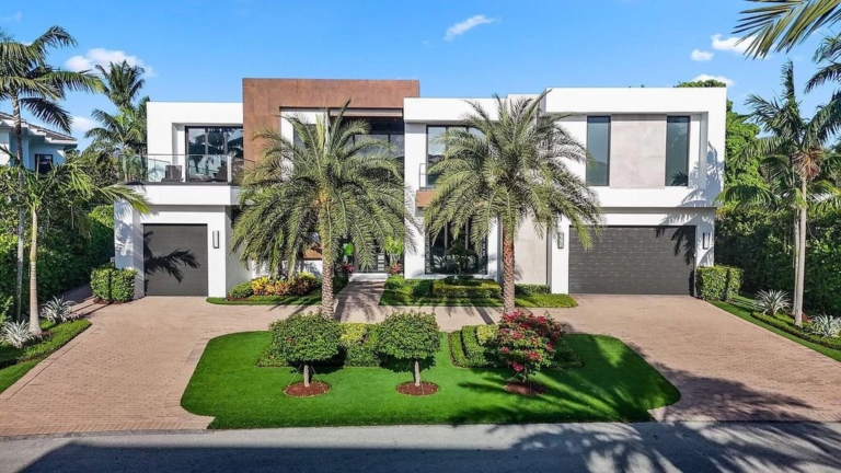 Magnificent $10.8 Million Fully Furnished Modern Estate in Boca Raton