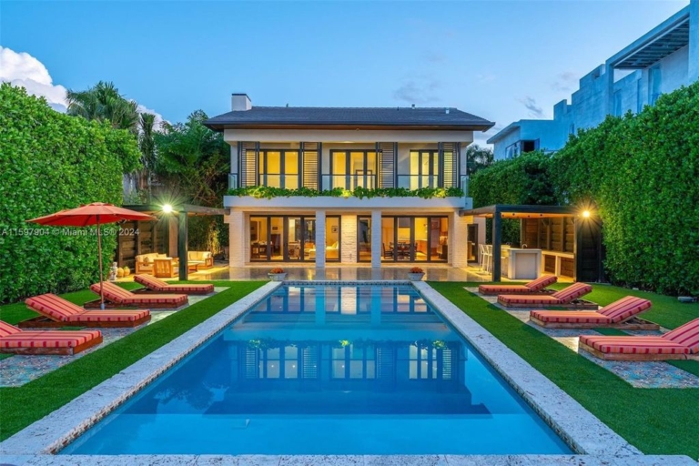 Magnificent $21 Million Waterfront Estate with Stunning Skyline Views on Venetian Islands, Miami Beach
