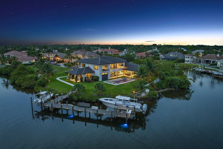 Opulent $10.5 Million Waterfront Estate in Islands of Jupiter, Premier South Florida Living Opportunity