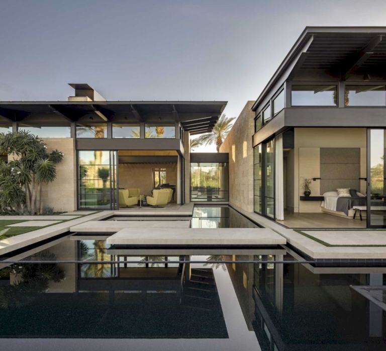 Palm Desert Retreat in Sunlit Elegance by Kor Architects