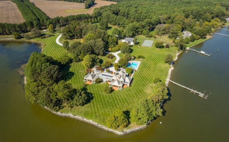 Exceptional 16-Acre Waterfront Estate on the Majestic Miles River in Maryland Listed for $6.8 Million