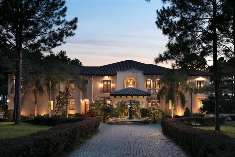 Exquisite $5.3 Million Lakefront Estate in Bella Collina Golf Community, Montverde