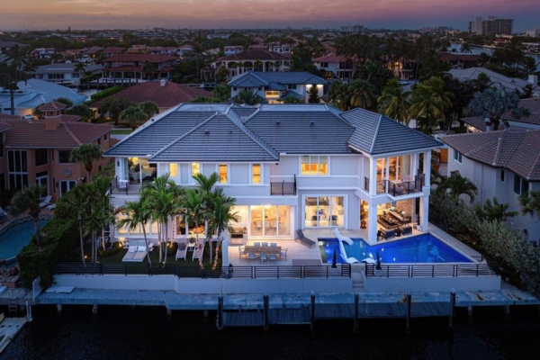 Exquisite $9 Million Waterfront Estate in Walkers Cay, Boca Raton