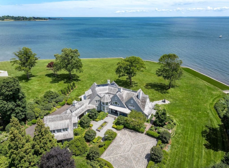 Luxurious Waterfront Living: 6.6 Acre Estate on Long Island Sound in Connecticut Asking $27.5 Million