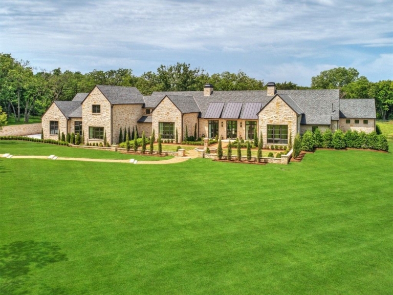 Modern French Country Retreat with California Wine Country Allure in Oklahoma: Asking $3.295 Million