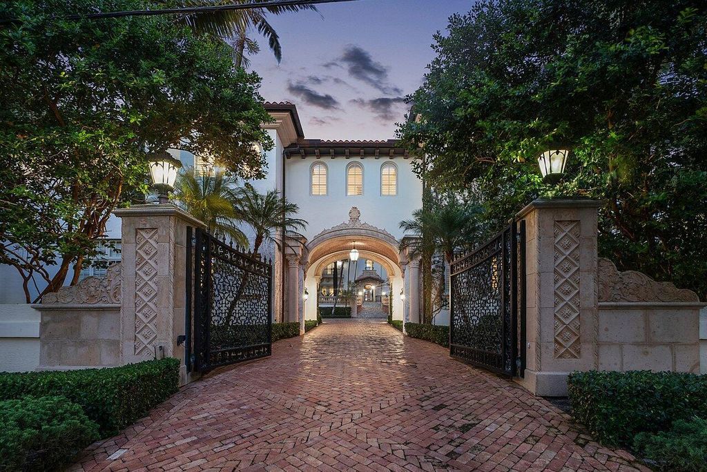 This exquisite estate, built by renowned Dan Swanson, offers breathtaking views of South Florida's coastline.