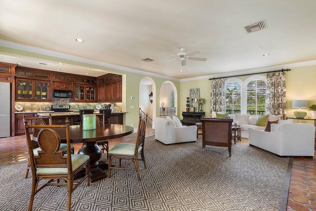 This exquisite estate, built by renowned Dan Swanson, offers breathtaking views of South Florida's coastline.