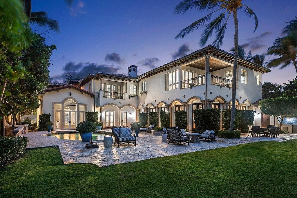 This exquisite estate, built by renowned Dan Swanson, offers breathtaking views of South Florida's coastline.