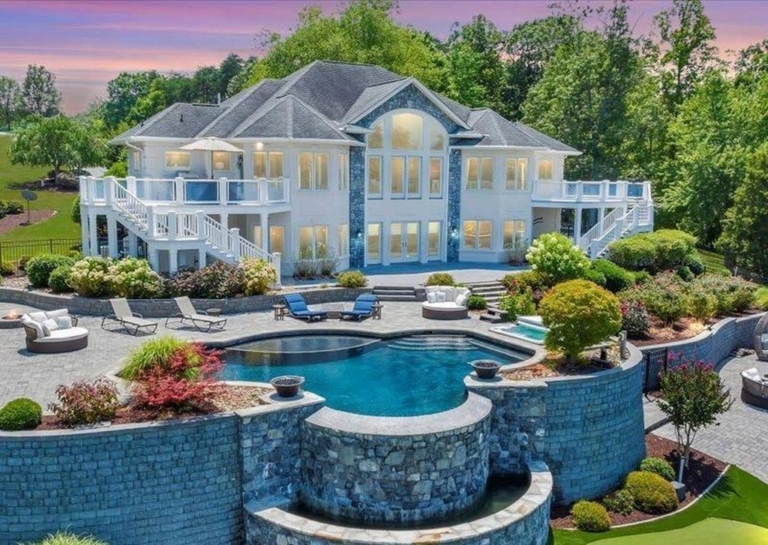 Spacious Lake Home Nestled on Over 8 Acres in Virginia Listed for $3.5 Million