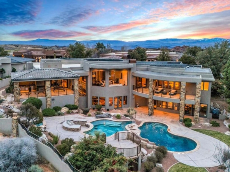 Utah Luxury: Contemporary Residence with Sweeping Views of Snow Canyon and The Ledges Golf Course for $5.25 Million