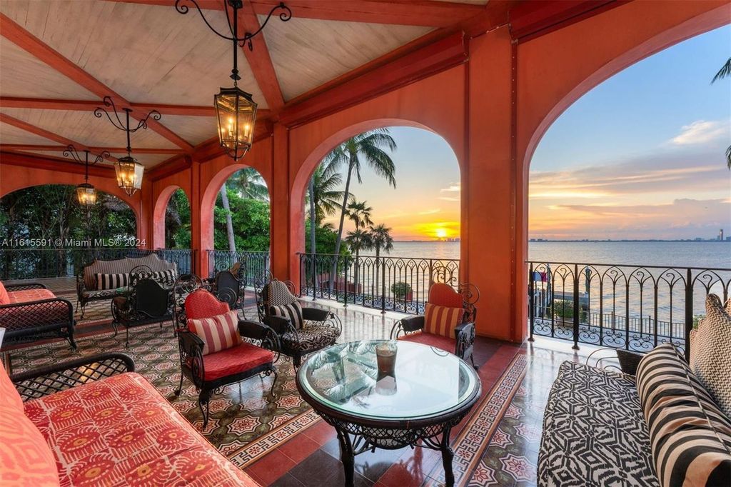 This extraordinary 3-story chateau-like waterfront estate offers 6,240 square feet of refined living space, featuring 7 lavish bedrooms and 8 opulent bathrooms.