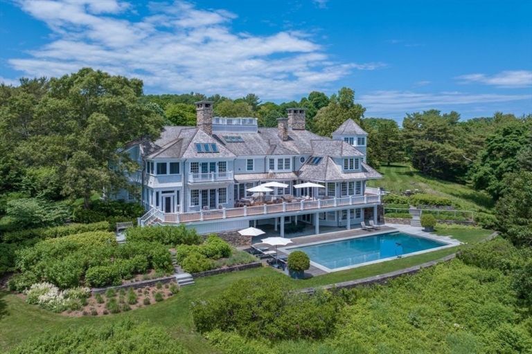 $40 Million Waterfront Estate in Massachusetts: 25 Acres of Serenity, Ocean Views, and Quiet Luxury