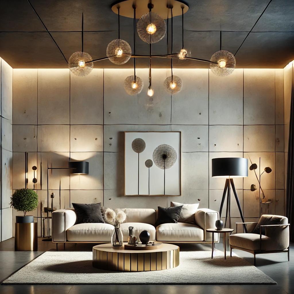 Lighting can serve as both a functional and decorative element in a contemporary living room. Unique lighting fixtures can enhance the modern aesthetic.