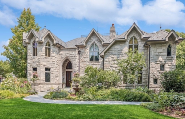 Exceptional Limestone Estate Offering Elegance and Grandeur in Illinois for $3.81 Million