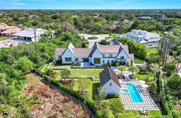 French Countryside Elegance in Audubon Country Club, Naples Listed at $8 Million