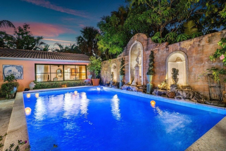 Historic West Palm Beach Estate with Tropical Pool and Guest Houses Listed at $8 Million