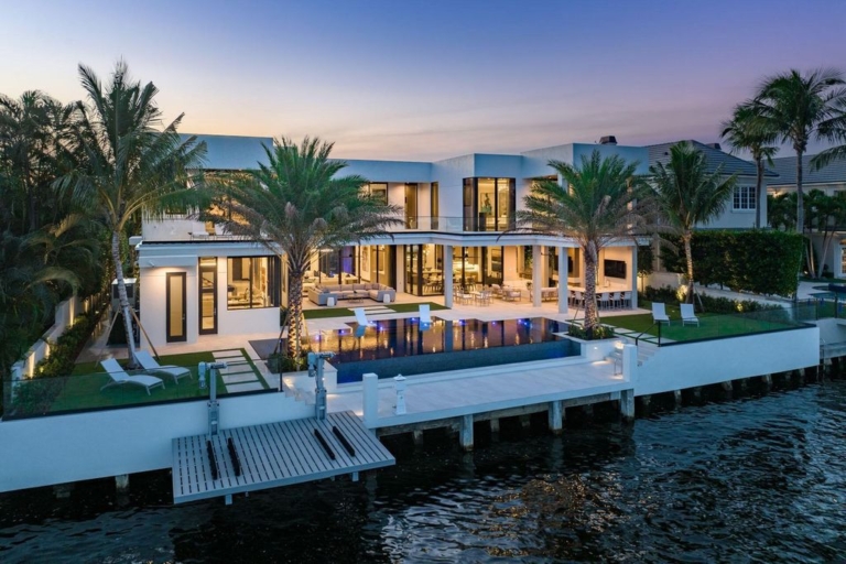 Luxurious $34.9 Million Turn-Key Signature Estate on Intracoastal in Boca Raton