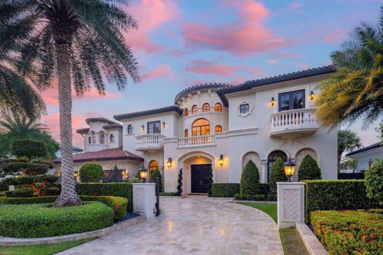 Magnificent $7 Million Waterfront Estate with Ocean Access in Lighthouse Point