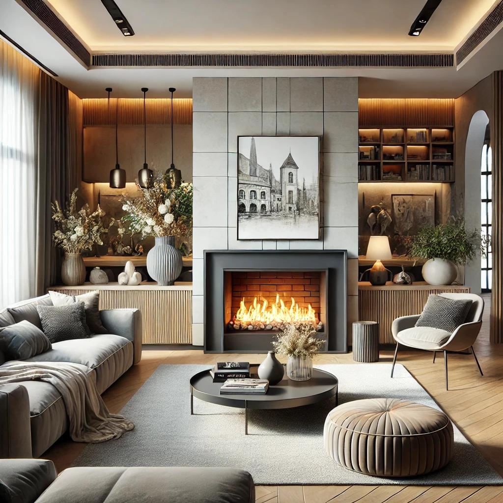 A fireplace can be the focal point of your living room, adding warmth and character.