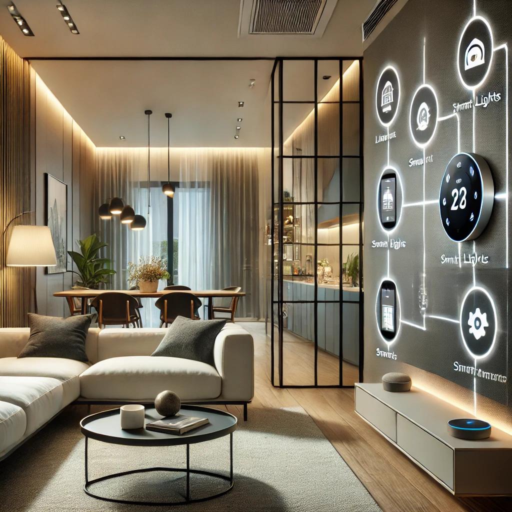 Integrating smart technology can enhance the functionality and convenience of your living room.