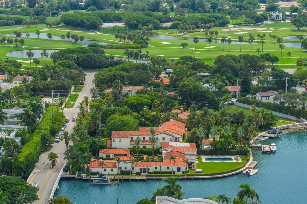 Perfectly nestled between prestigious North Bay Road and Sunset Island, this unique corner lot offers 325 feet of waterfrontage on Sunset Lake with breathtaking panoramic views.