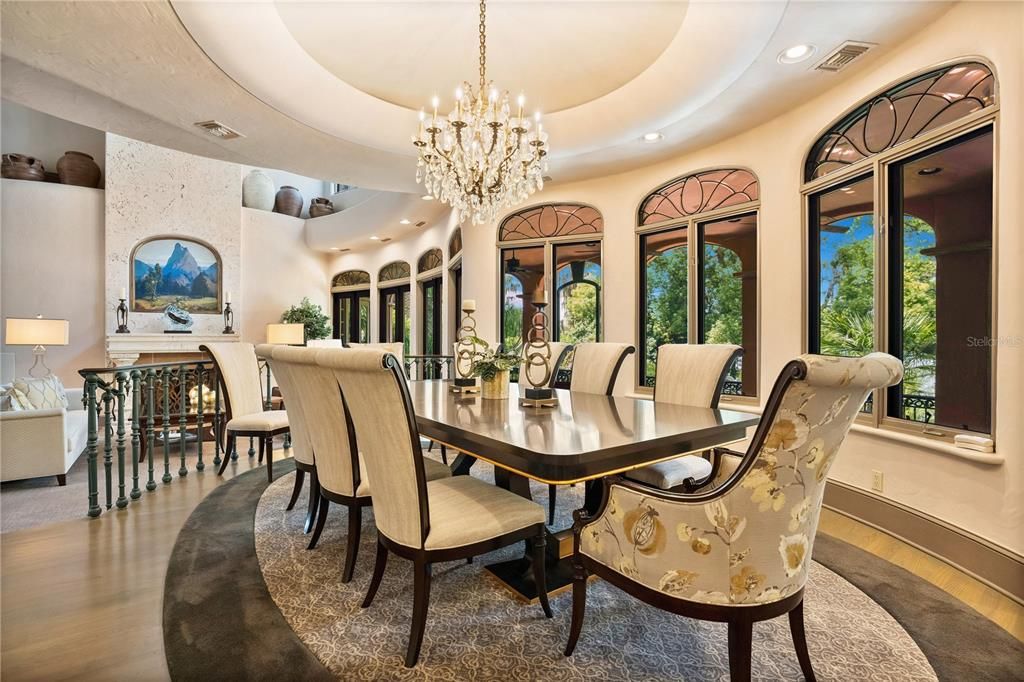 Welcome to "Puesta del Sol," a breathtaking 5-bed, 9-bath, 8,377 square feet lakefront estate in Isleworth, Windermere.